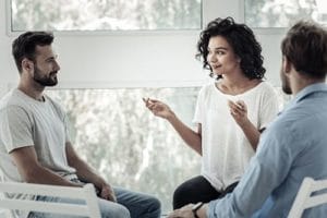 health professionals participate in group therapy as part of drug and alcohol rehab services in Tampa