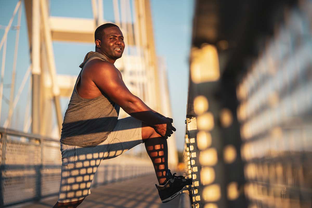 man takes part in men's health month