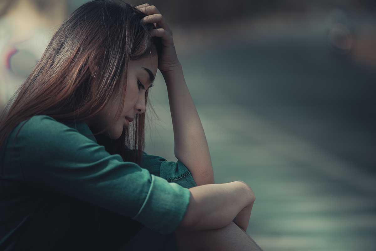 Woman struggling with bipolar disorder and drug addiction