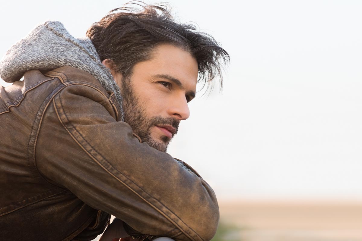 Man contemplating the effects of cannabis withdrawal