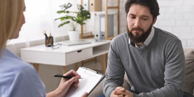 TMS pic man struggles with the need for help with his mental illness