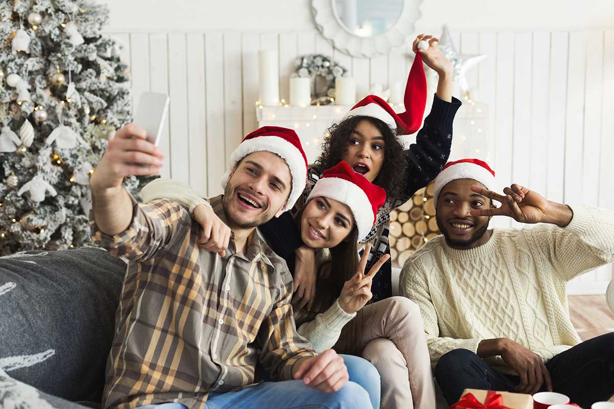 a family enjoys their sober time together