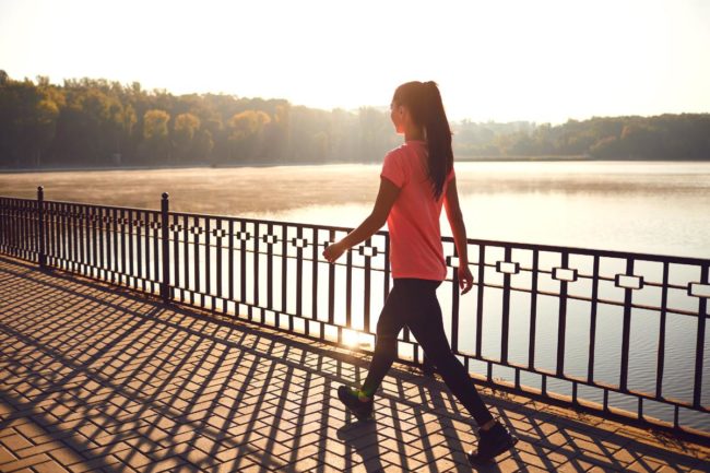 a woman goes for a walk as she considers 10 ideas for dealing with withdrawal