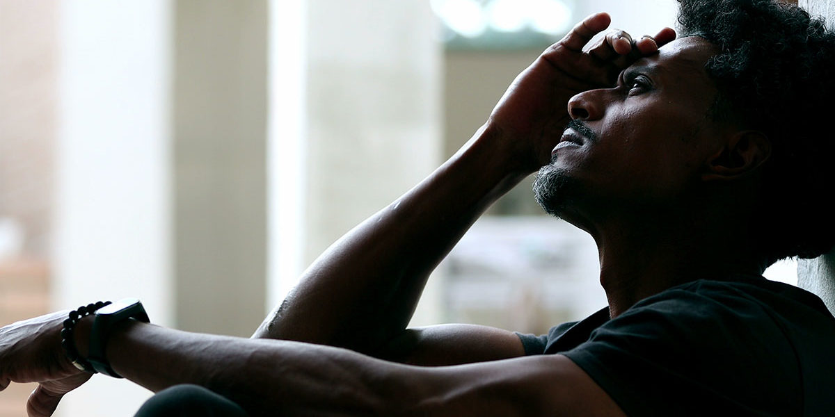 Why is heroin so addictive Man wondering, "Why is heroin so addictive?"